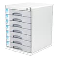Miniatyrbillede 1 af 2: Dokumentopbevaringsboks, 7-lags skuffedesign, aluminiumlegeringskonstruktion, etiketteringsvinduer for nem identifikation,Som vist