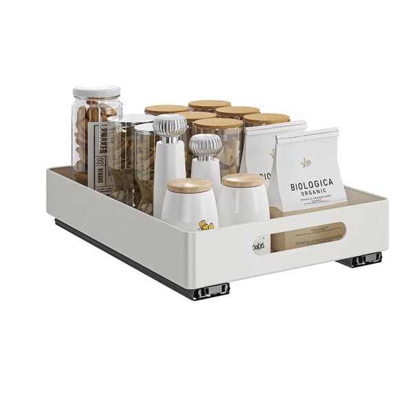 Træk-Ud Skuffeorganisator, Moderne Design, Nem Installation,HVID