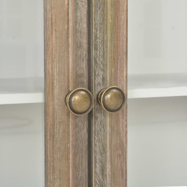 vidaXL vægskab 49x22x59 cm konstrueret træ hvid