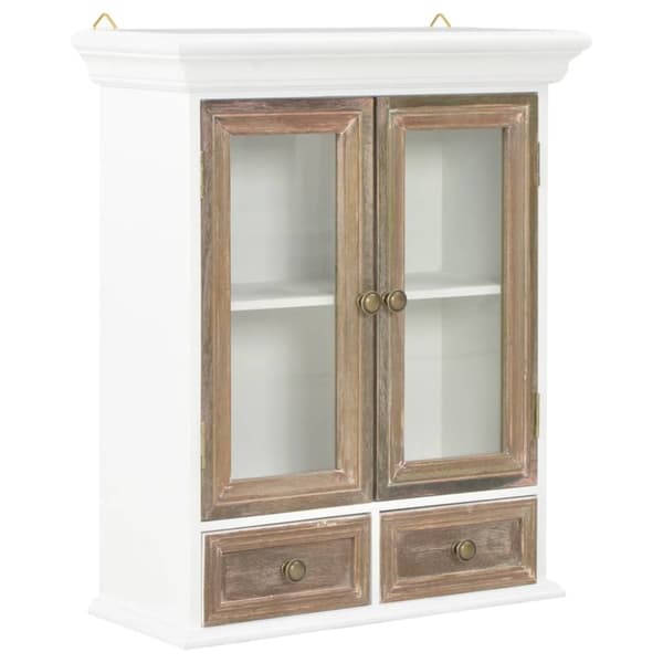 vidaXL Veggskap hvit 60x31x70 cm konstruert tre