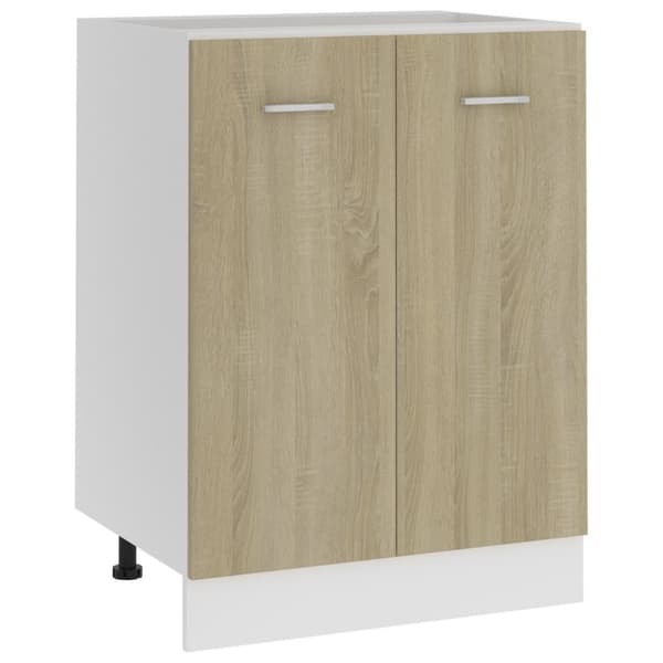 vidaXL underskab 60x46x81,5 cm spånplader sonoma-eg