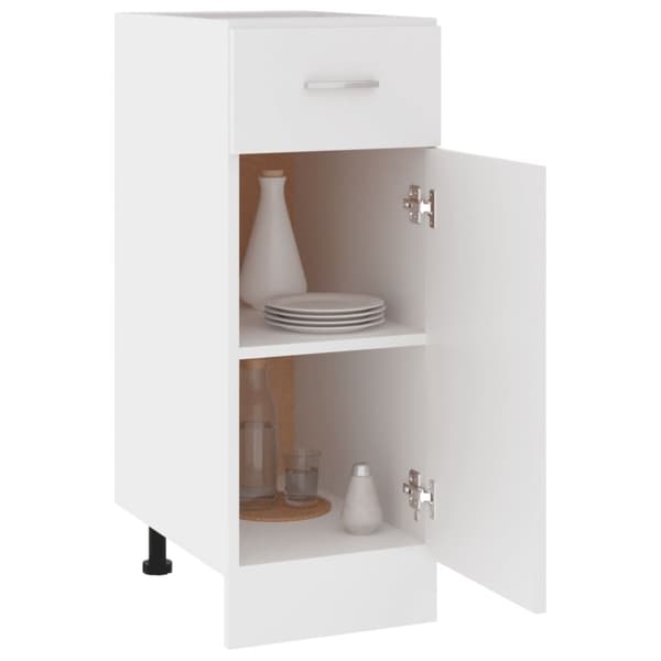 vidaXL skuffeunderskab 30x46x81,5 cm spånplader hvid