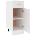 Miniatyrbillede 5 af 11: vidaXL skuffeunderskab 30x46x81,5 cm spånplader hvid