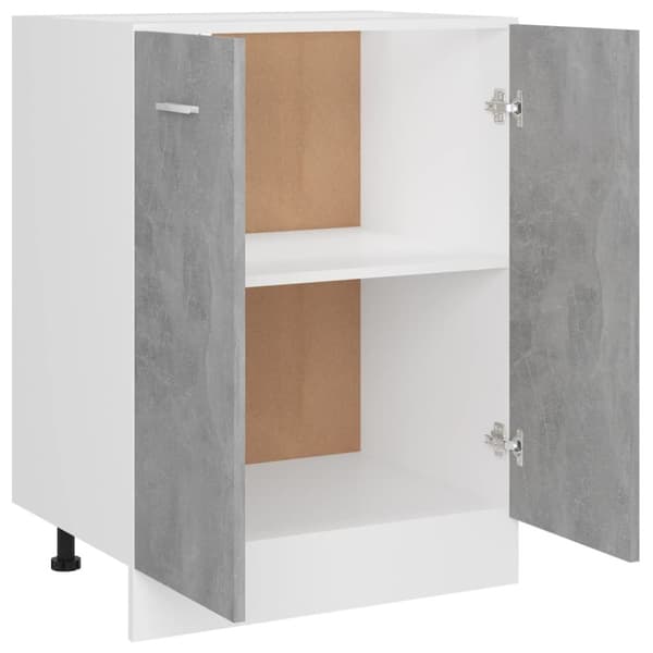 vidaXL underskab 60x46x81,5 cm spånplader betongrå