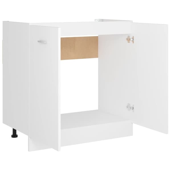 vidaXL Allaskaappi valkoinen 80x46x81,5 cm lastulevy