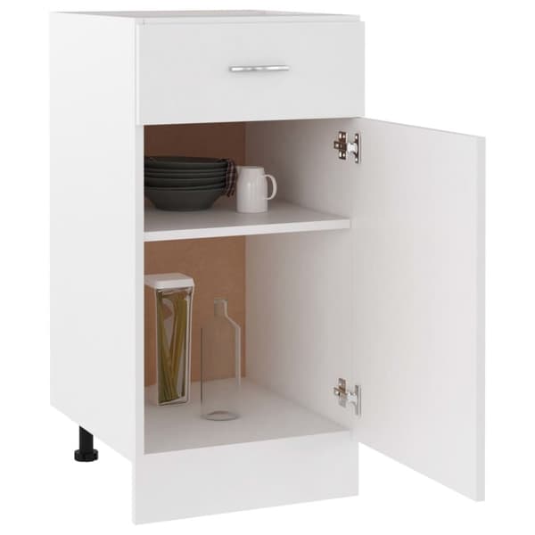 vidaXL Alalipastokaappi valkoinen 40x46x81,5 cm lastulevy