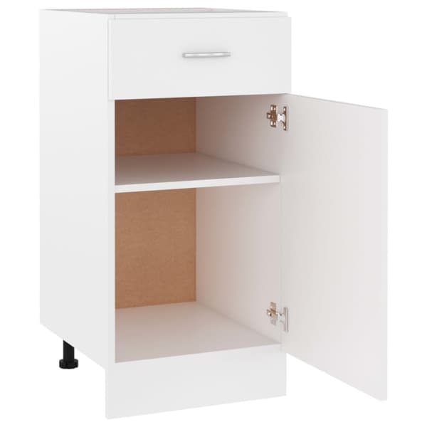 vidaXL Alalipastokaappi valkoinen 40x46x81,5 cm lastulevy