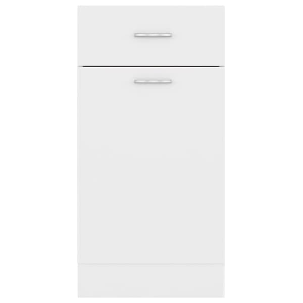 vidaXL Alalipastokaappi valkoinen 40x46x81,5 cm lastulevy