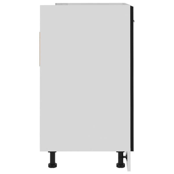 vidaXL Allaskaappi musta 80x46x81,5 cm lastulevy