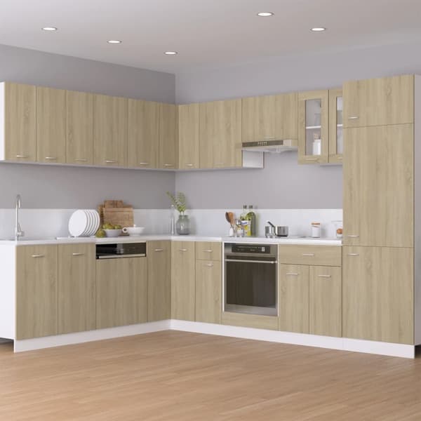 vidaXL Alalipastokaappi Sonoma-tammi 30x46x81,5 cm lastulevy