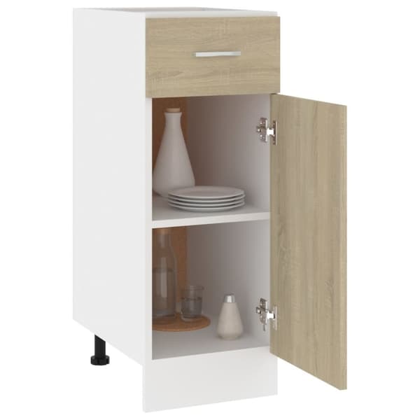 vidaXL Alalipastokaappi Sonoma-tammi 30x46x81,5 cm lastulevy