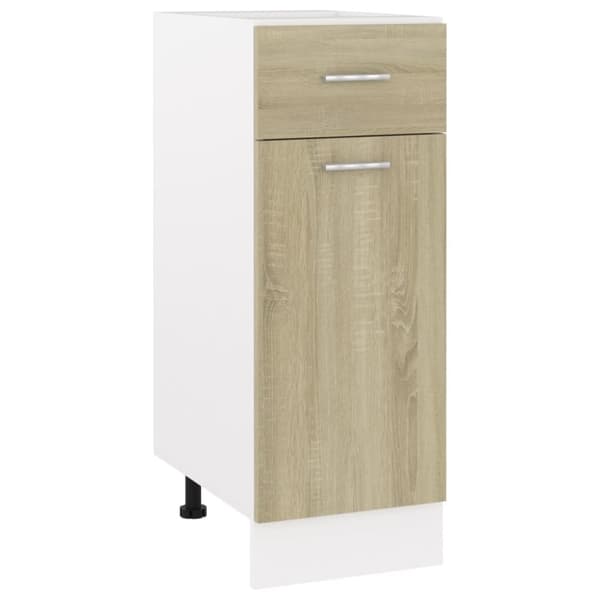 vidaXL Alalipastokaappi Sonoma-tammi 30x46x81,5 cm lastulevy