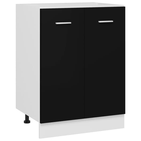 vidaXL underskab 60x46x81,5 cm spånplader sort