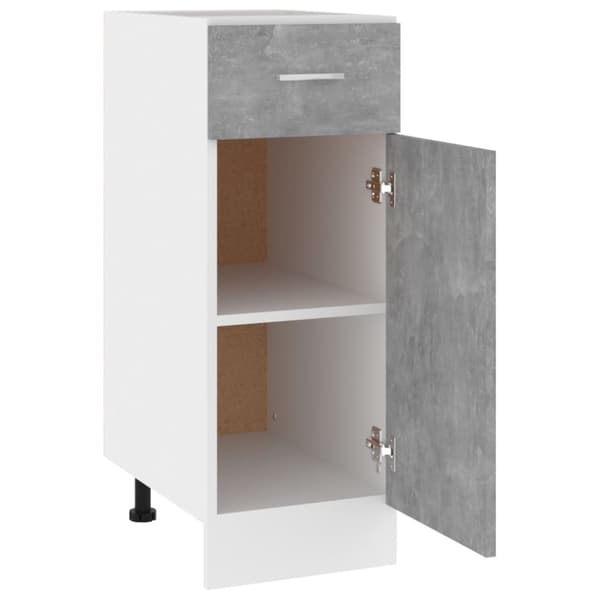 vidaXL skuffeunderskab 30x46x81,5 cm spånplader betongrå