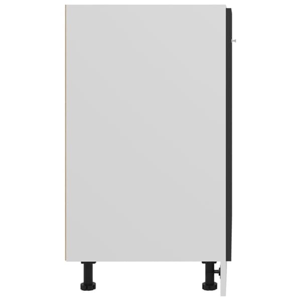 vidaXL Bunnskap svart 60x46x81,5 cm sponplate
