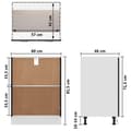 Miniatyrbilde 10 av 11: vidaXL Bunnskap svart 60x46x81,5 cm sponplate