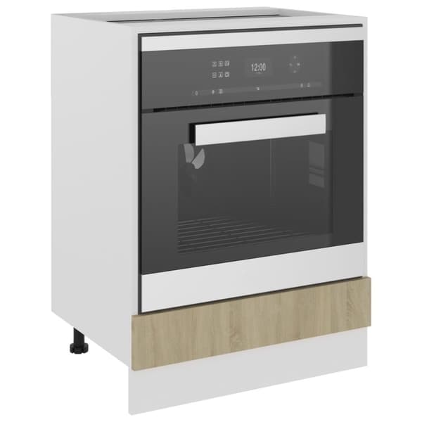vidaXL Uunikaappi Sonoma-tammi 60x46x81,5 cm lastulevy