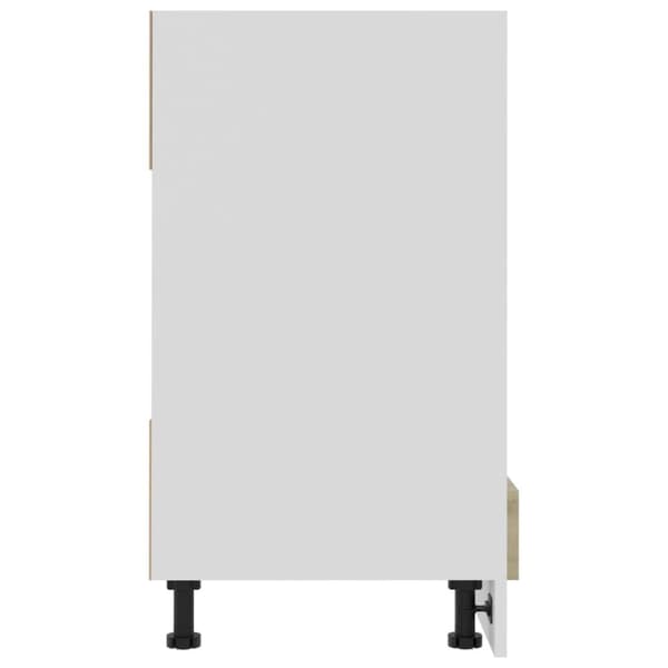 vidaXL Uunikaappi Sonoma-tammi 60x46x81,5 cm lastulevy