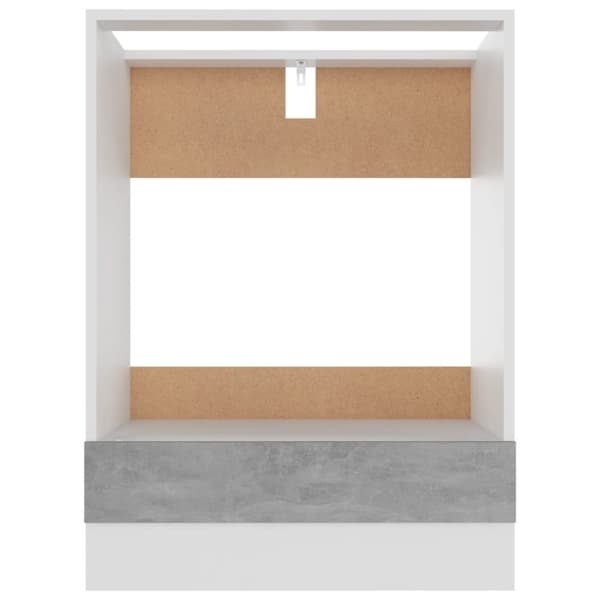 vidaXL ovnskab 60x46x81,5 cm spånplader betongrå