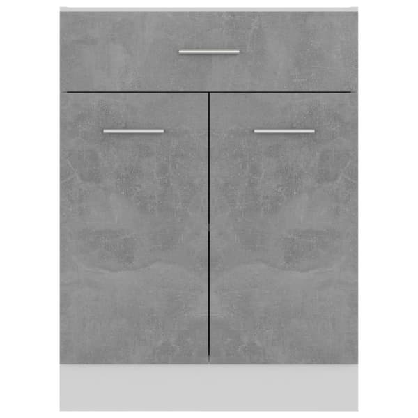 vidaXL Alalipastokaappi betoninharmaa 60x46x81,5 cm lastulevy