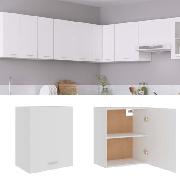 vidaXL Väggskåp vit 50x31x60 cm konstruerat trä
