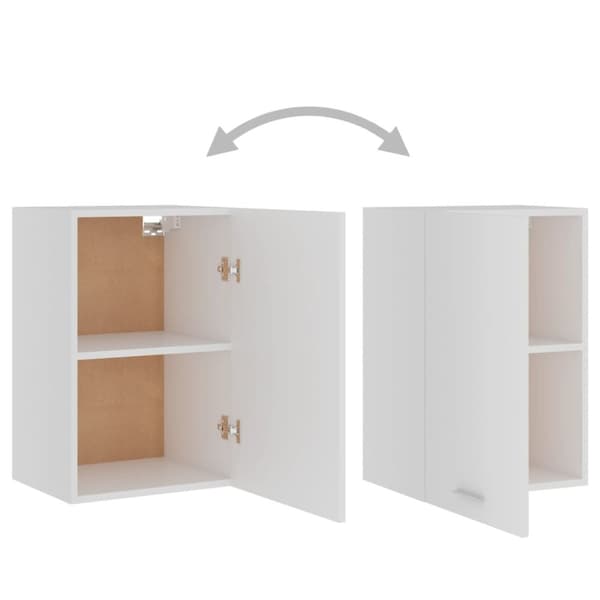 vidaXL Hengende skap "Lyon" hvit 39,5x31x60 cm konstruert tre