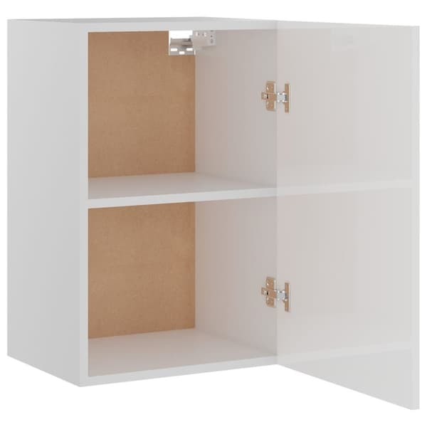 vidaXL Väggskåp vit högglans 39,5x31x60 cm konstruerat trä