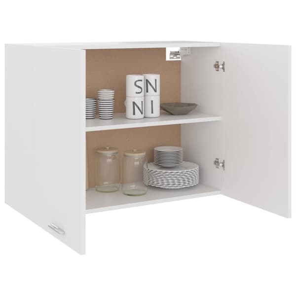 vidaXL Hengende skap "Lyon" hvit 80x31x60 cm konstruert tre
