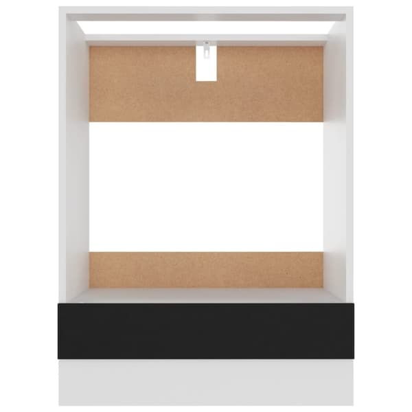 vidaXL Köksskåp för ugn svart 60x46x81,5 cm spånskiva