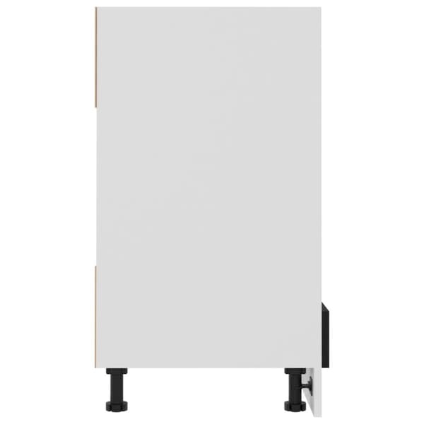 vidaXL Köksskåp för ugn svart 60x46x81,5 cm spånskiva