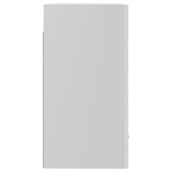 vidaXL Hengende skap "Lyon" høyglans hvit 50x31x60 cm konstruert tre