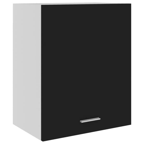 vidaXL Hengende skap "Lyon" svart 50x31x60 cm konstruert tre