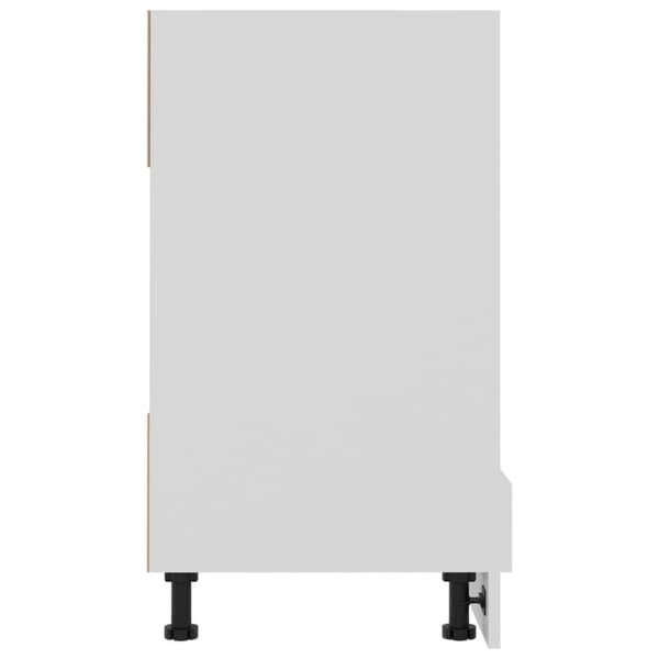 vidaXL Köksskåp för skåp vit 60x46x81,5 cm spånskiva
