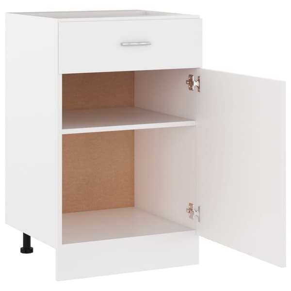 vidaXL skuffeunderskab 50x46x81,5 cm spånplade hvid