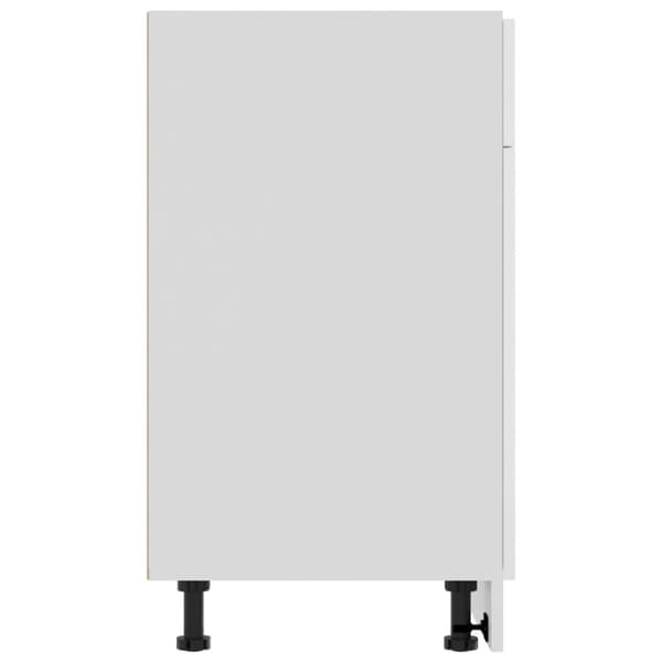 vidaXL Alalipastokaappi korkeakiilto valkoinen 80x46x81,5 cm lastulevy