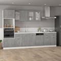 Pikkukuva 3 / 10: vidaXL Alalipastokaappi betoninharmaa 80x46x81,5 cm lastulevy