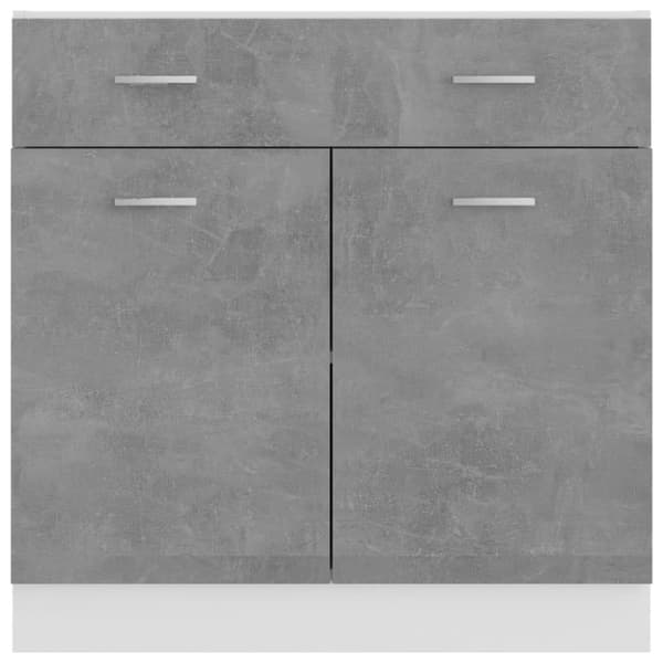 vidaXL Alalipastokaappi betoninharmaa 80x46x81,5 cm lastulevy
