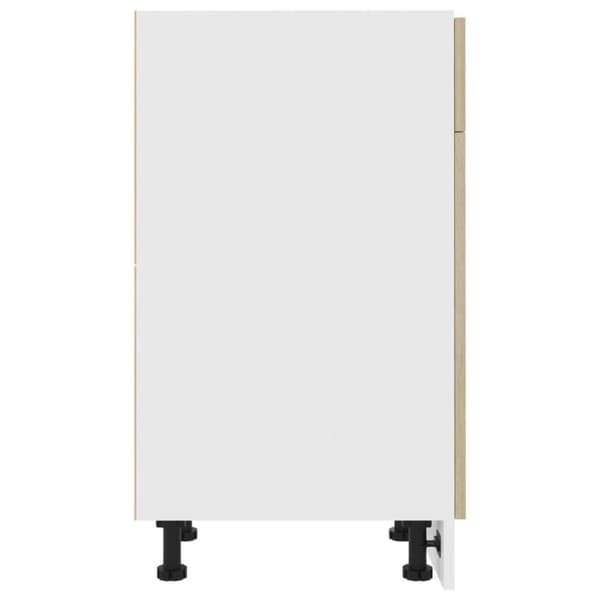 vidaXL skuffeunderskab 50x46x81,5 cm spånplader sonoma-eg