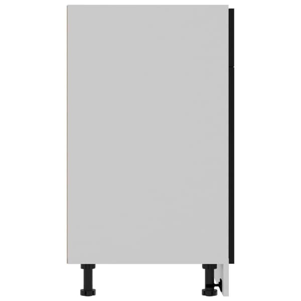 vidaXL skuffeunderskab 80x46x81,5 cm spånplade sort