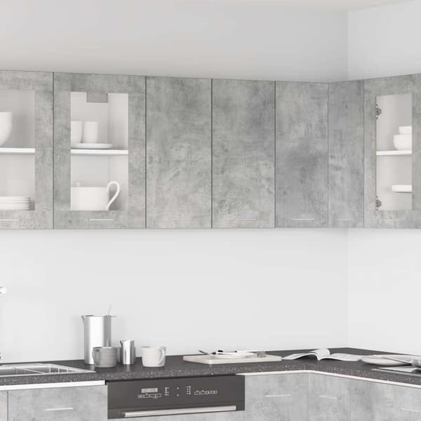 vidaXL vægskab 60x31x60 cm konstrueret træ betongrå
