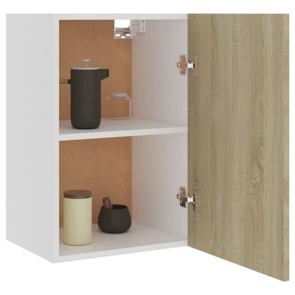 vidaXL vægskab 39,5x31x60 cm konstrueret træ sonoma-eg