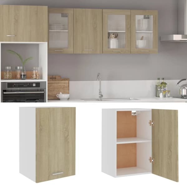 vidaXL vægskab 39,5x31x60 cm konstrueret træ sonoma-eg