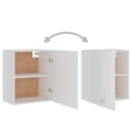 Miniatyrbillede 5 af 10: vidaXL vægskab 50x31x60 cm konstrueret træ hvid