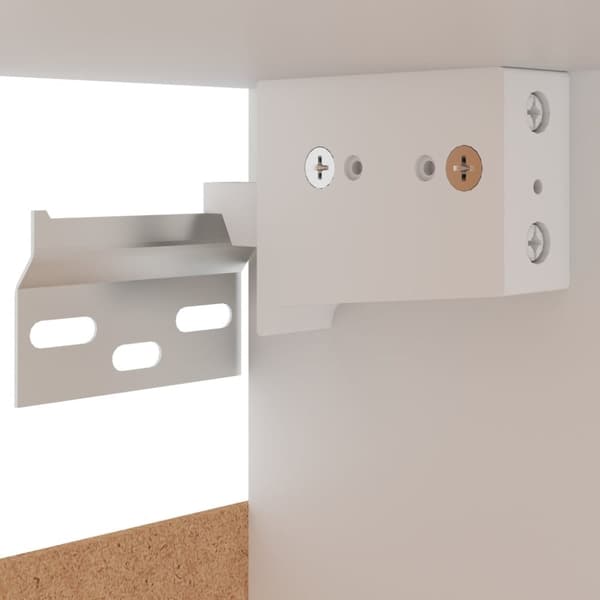 vidaXL vægskab 50x31x60 cm konstrueret træ hvid højglans