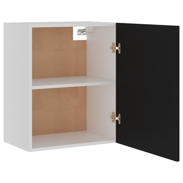 vidaXL vægskab 50x31x60 cm konstrueret træ sort