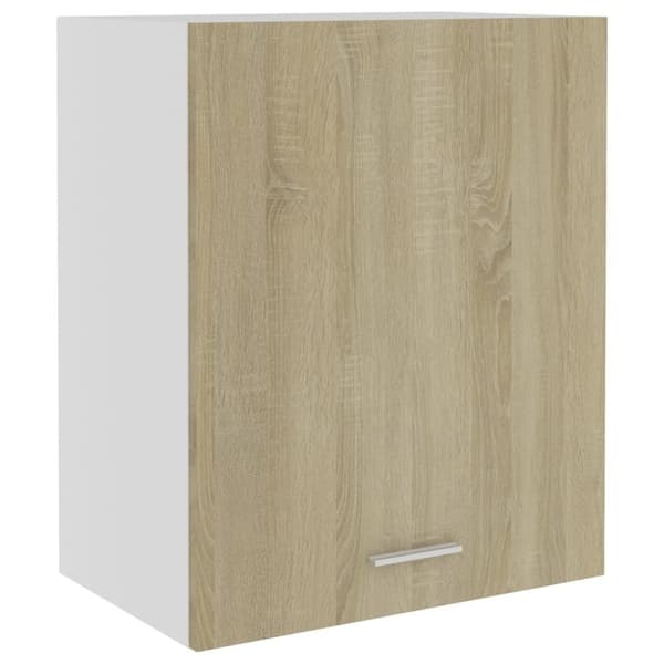 vidaXL vægskabe 2 stk. 50x31x60 cm konstrueret træ sonoma-eg