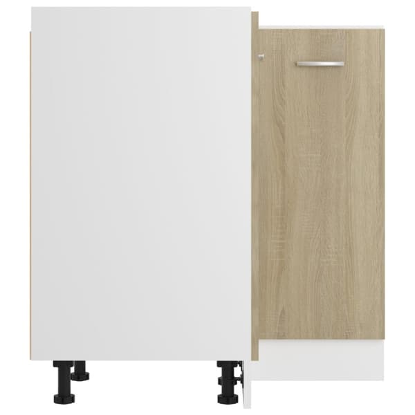 vidaXL hjørneunderskab 75,5x75,5x81,5 cm konstrueret træ sonoma-eg