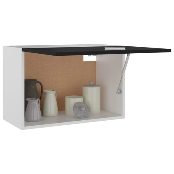 vidaXL Hengende skap "Lyon" svart 60x31x40 cm konstruert tre