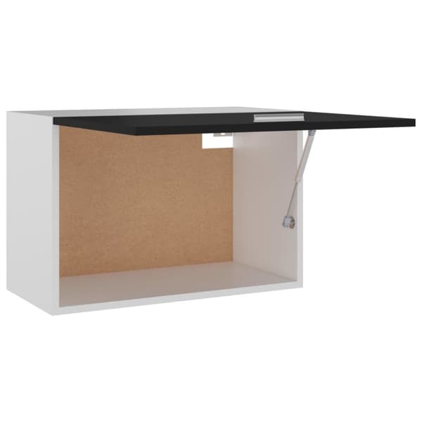 vidaXL Hengende skap "Lyon" svart 60x31x40 cm konstruert tre