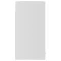 Miniatyrbilde 7 av 9: vidaXL Hengende skap glass "Lyon" hvit 60x31x60 cm konstruert tre